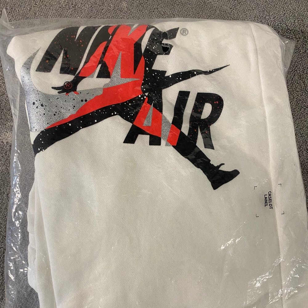 Men's New Nike Jordan Jumpman Classic Fleece Sweatpants White Size M